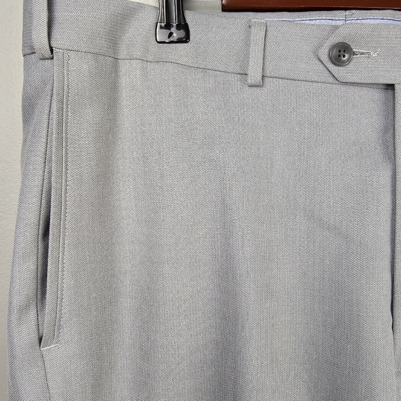 ROUNDTREE & YORKE Travel Smart Business Dress Pants Slacks Gray Mens 36W 34L - Picture 4 of 12